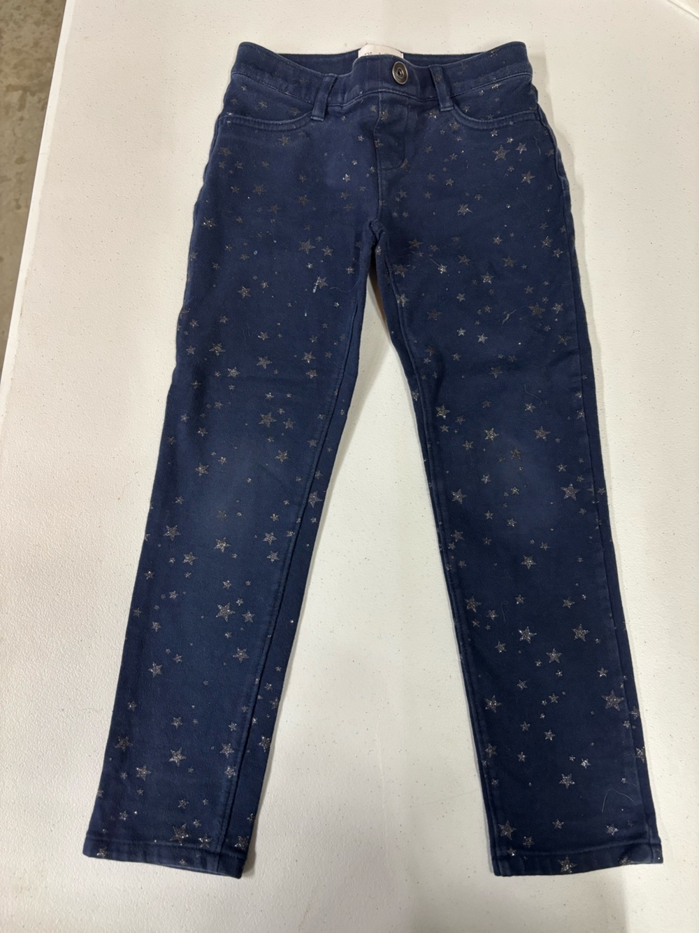 Place Navy Skinny Jeans with Metallic Star Print